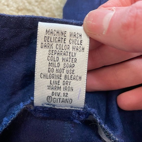 Gitano Vintage Navy Blue High Waisted Pants - Picture 11 of 11